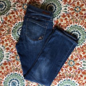 Express Mid-Rise Barely Boot Jeans